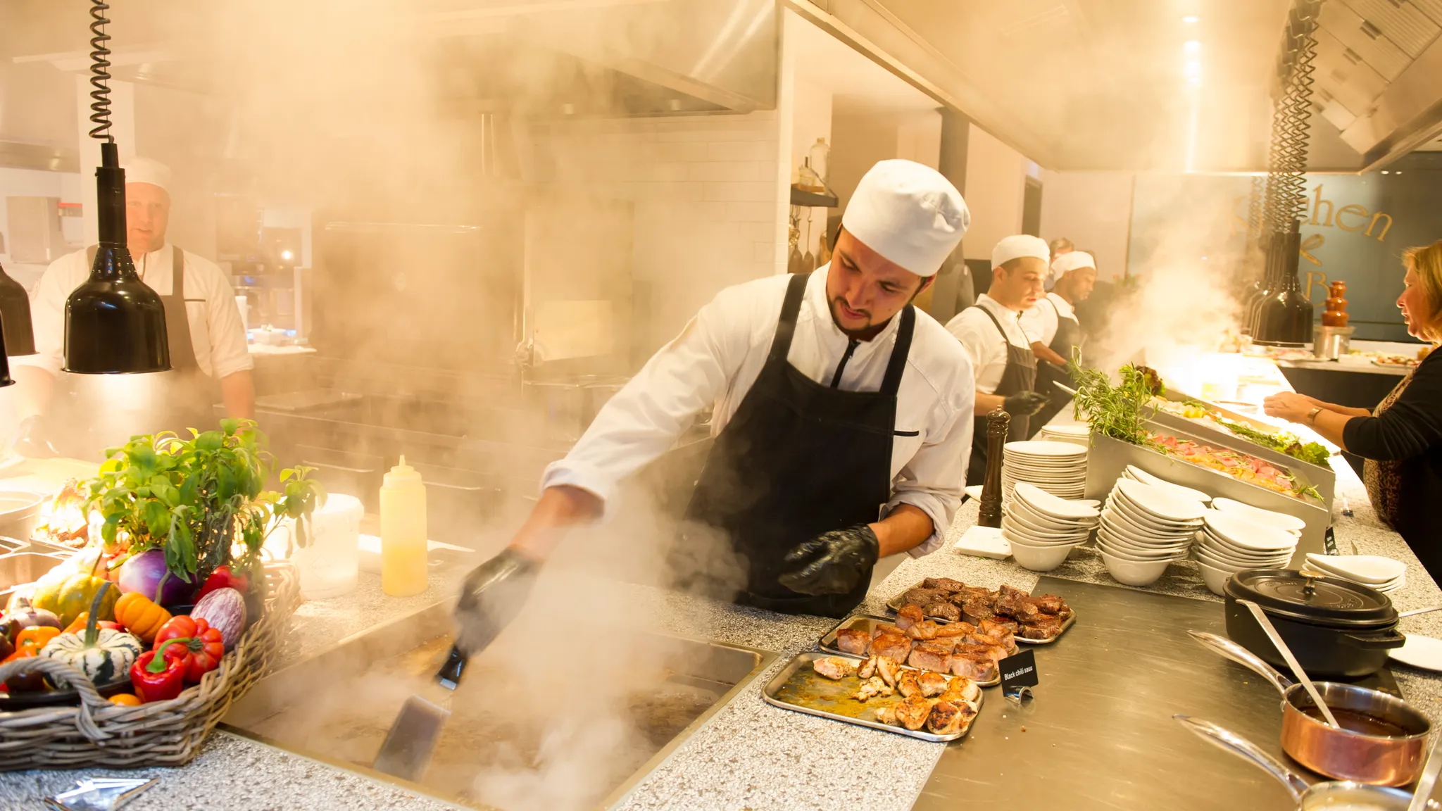 Live Cooking Buffet | Van der Valk | Chefkoch | Live Kochen