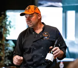 Five-course game dinner including matching wines