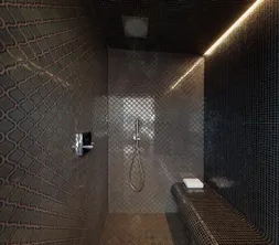 Hammam privé dans la Suite Orientale, chambre avec hammam à Mons