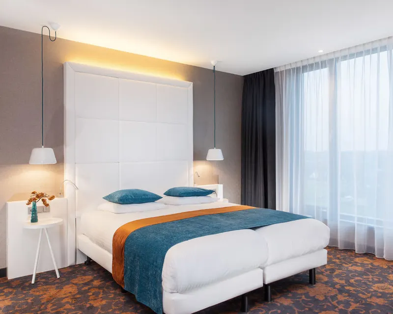 Comfortabele hotelkamer voor goedkope overnachting bij Van der Valk Hotel Veenendaal