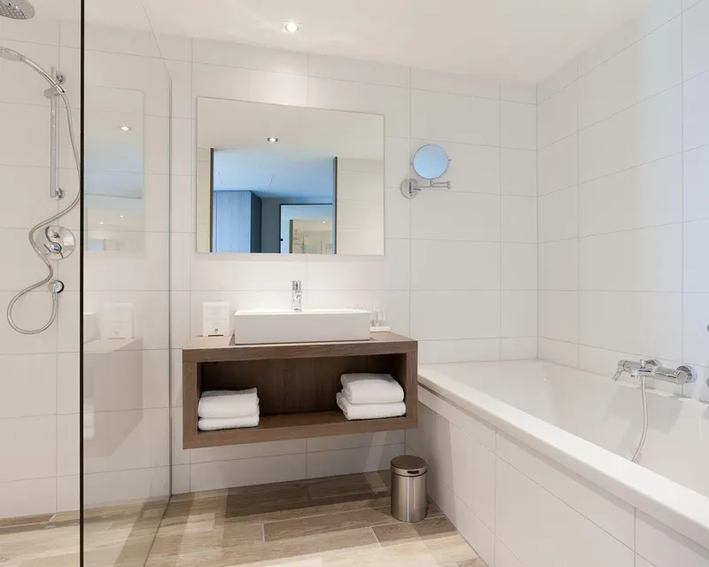 Eindruck Badezimmer Deluxe zimmer Hotel Groningen-Hoogkerk