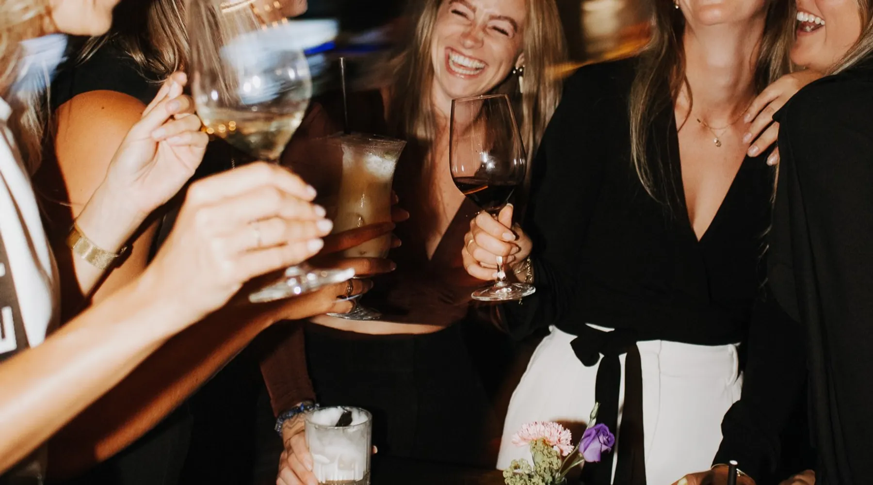 Cheers at Bar Moqum, the perfect start to a night out