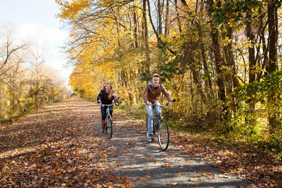 Cycling during autumn