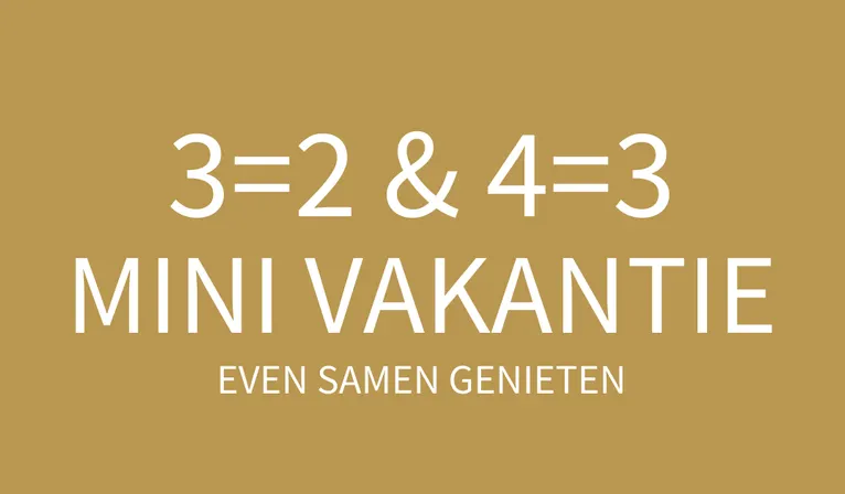 3=2 mini holiday van der valk drachten