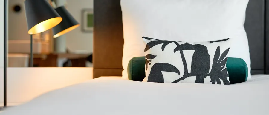 Kussen met toekanprint in de kamers