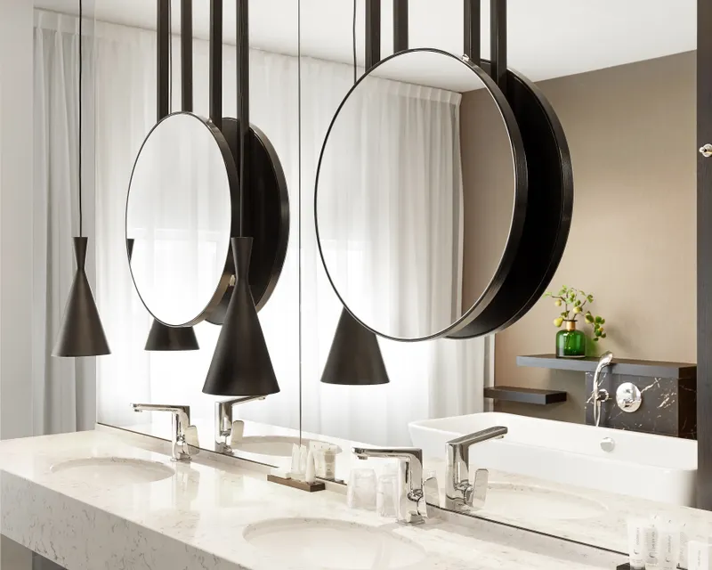 Bathroom in the Presidential Suite of Hotel Zaltbommel