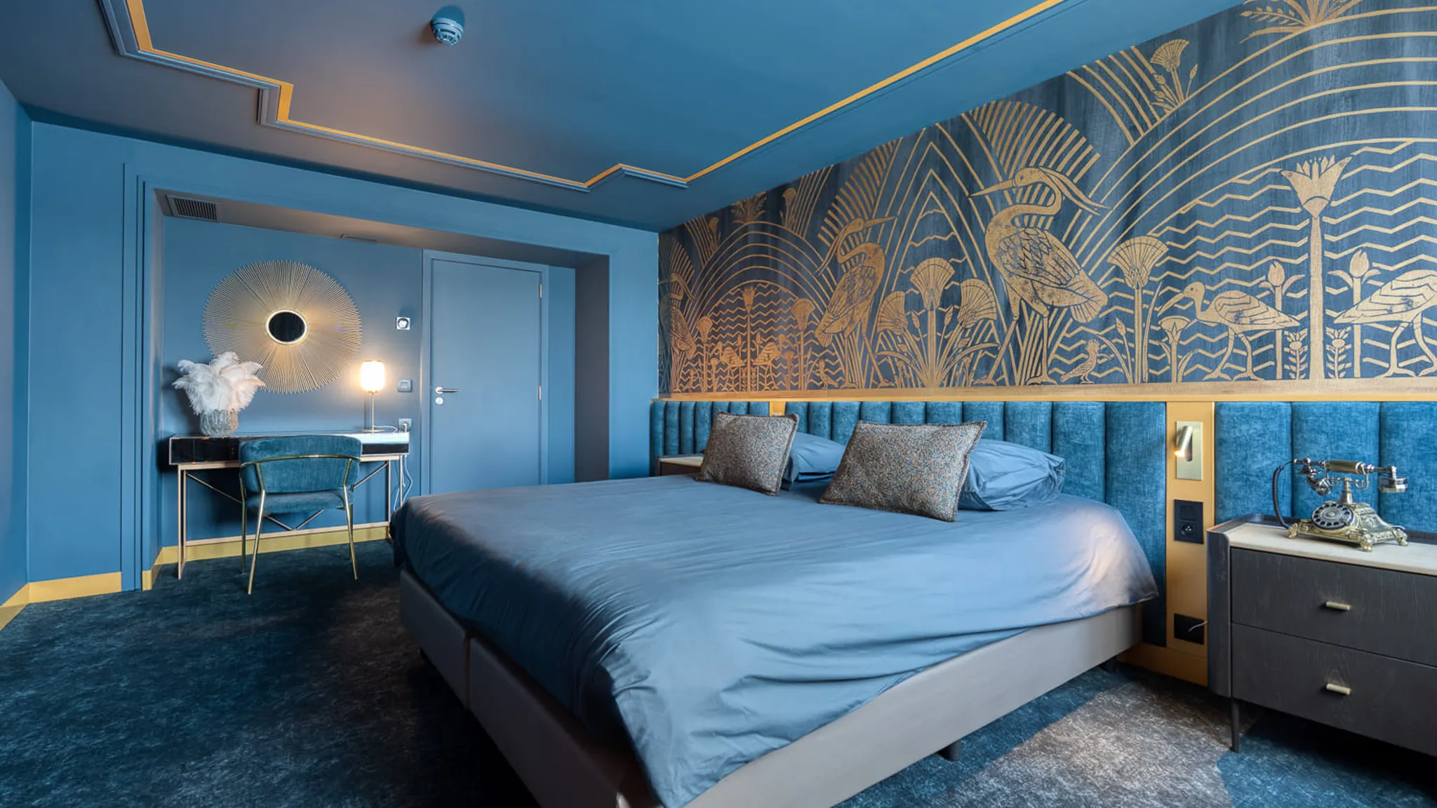 Suite Gatsby de luxe avec lit king size à Liège