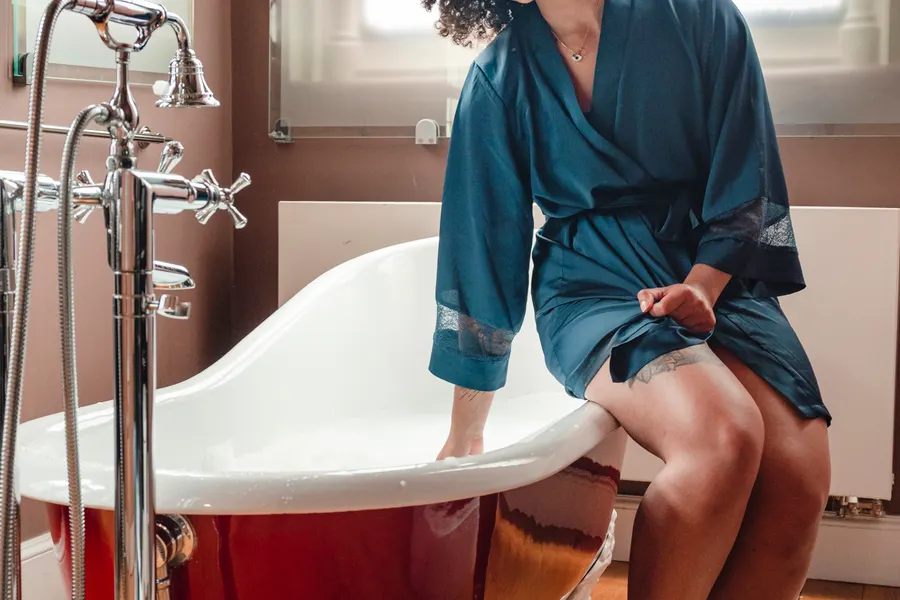 Baignoire élégante de la Suite Historique à Liège