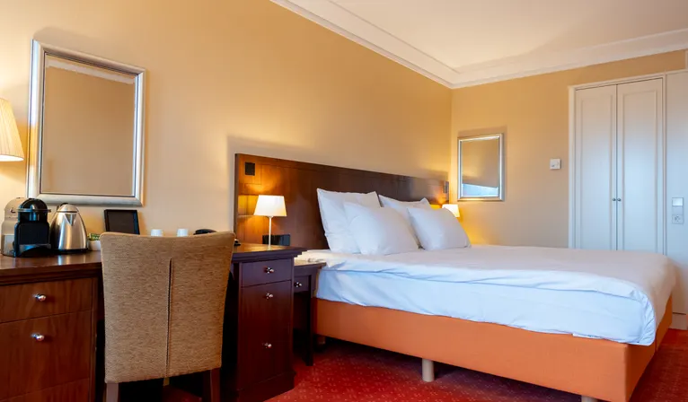 Slaapgedeelte in een standaard kamer