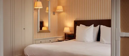 Slaapgedeelte in een superior kamer