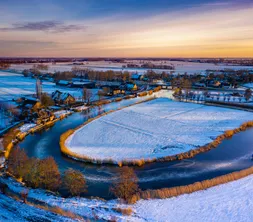 Winterlandschaft in der Umgebung von Gorinchem