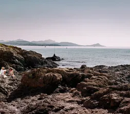 Picnic on the rocks