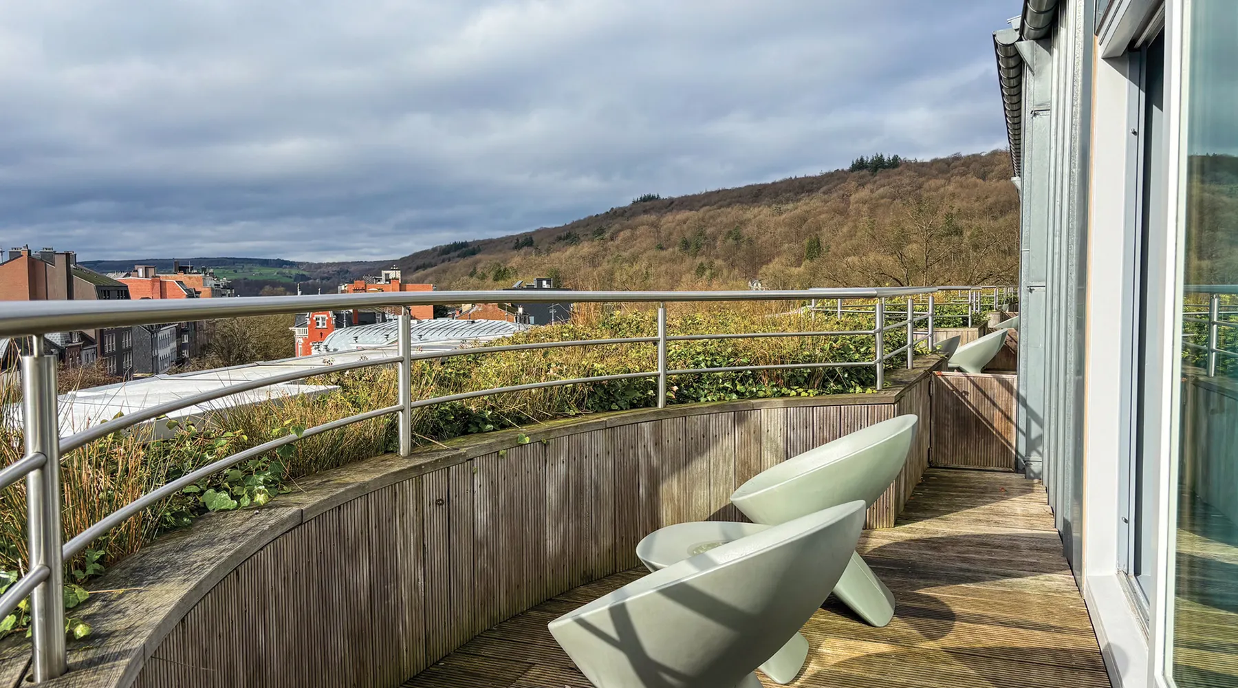 Terrasse privée de la Junior Suite au Van der Valk Spa