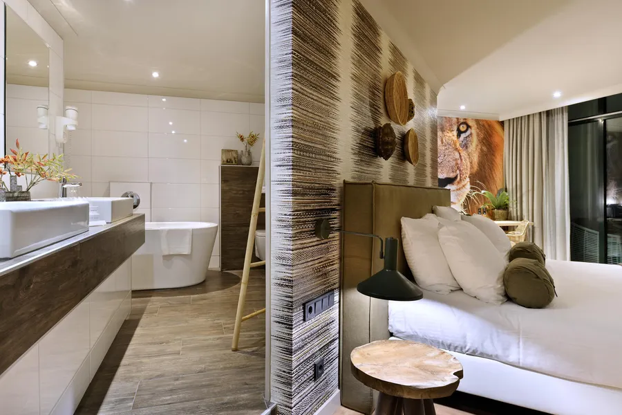 Open badkamer Safarisuite