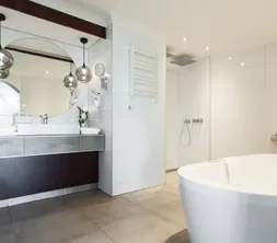 Open badkamer