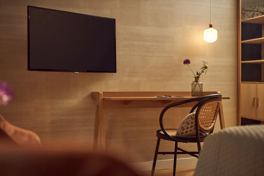 Onze mindervalide kamer is van alle benodigde faciliteiten voorzien