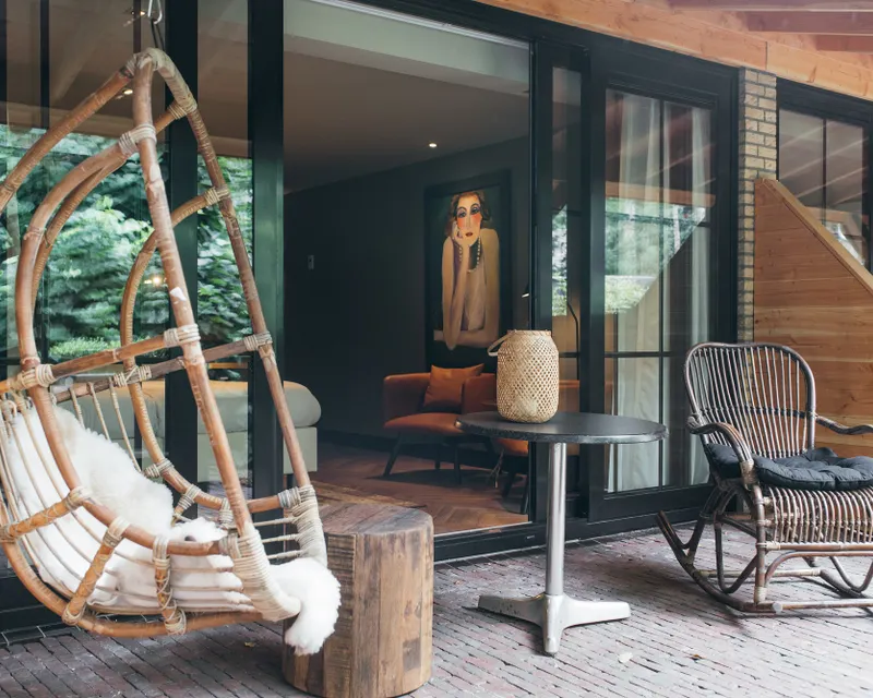 Comfort hotelkamer met veranda