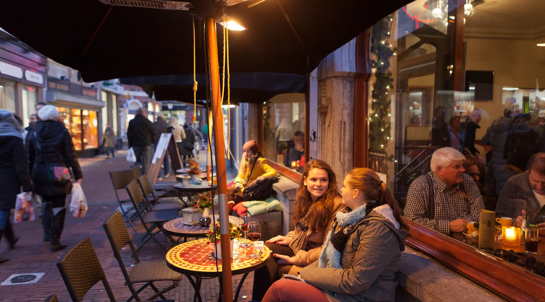 Winters terras