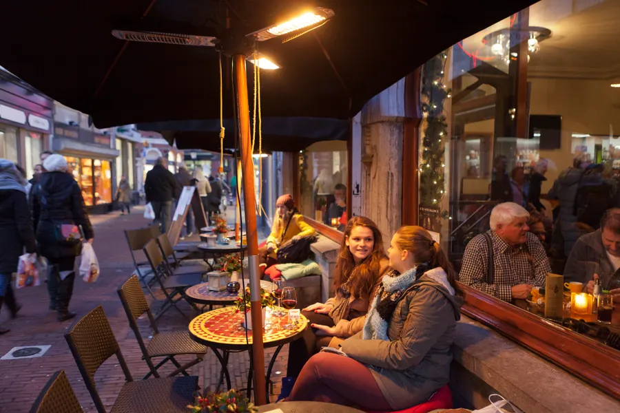 Winters terras