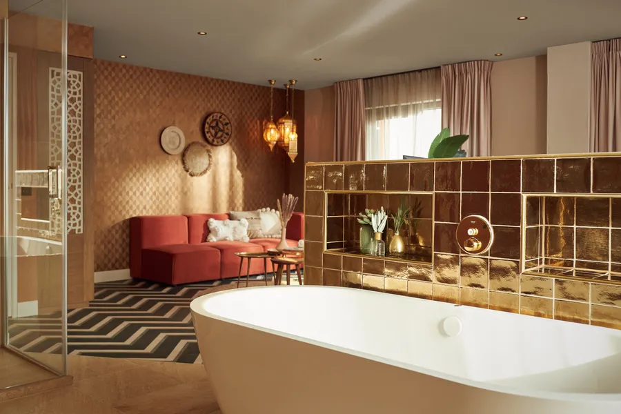 Marrakech suite Bad und Bett