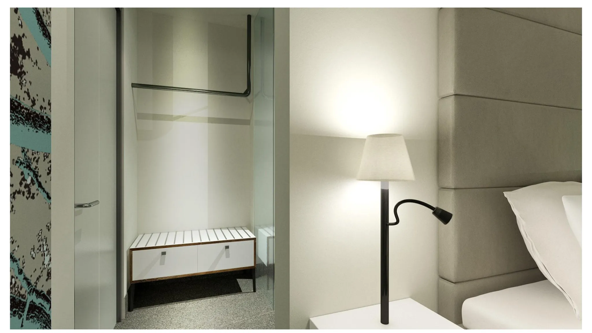 Comfort hotelroom with whirlpool