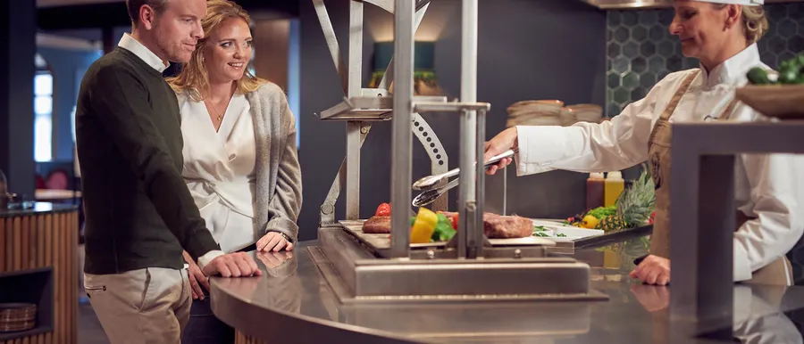 buffets de cuisine en direct