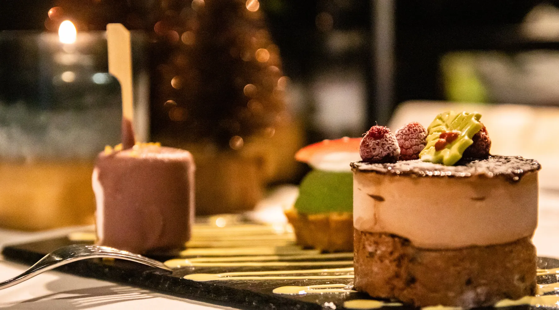 Christmas dessert, restaurant, van der valk