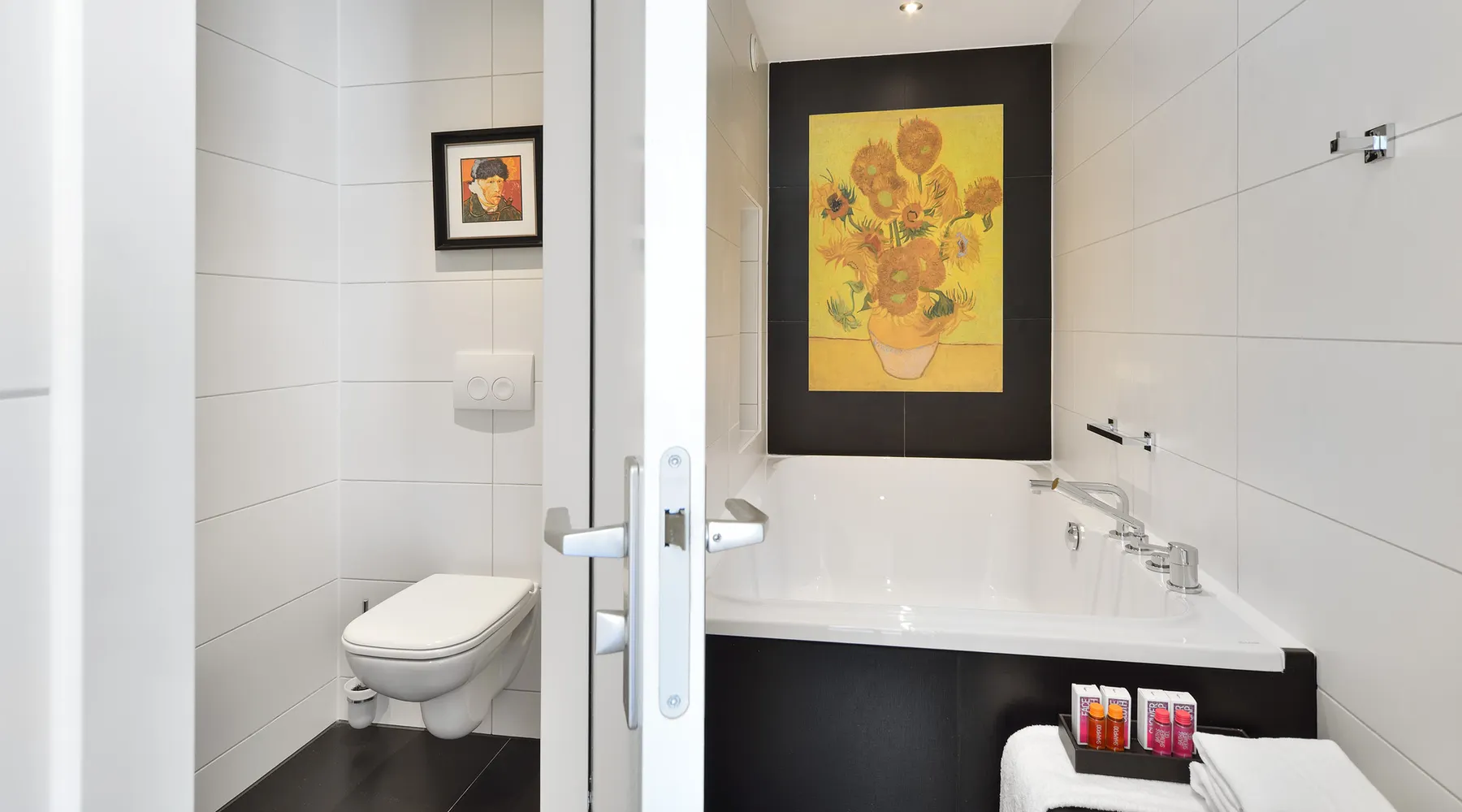 Auseinander toilette