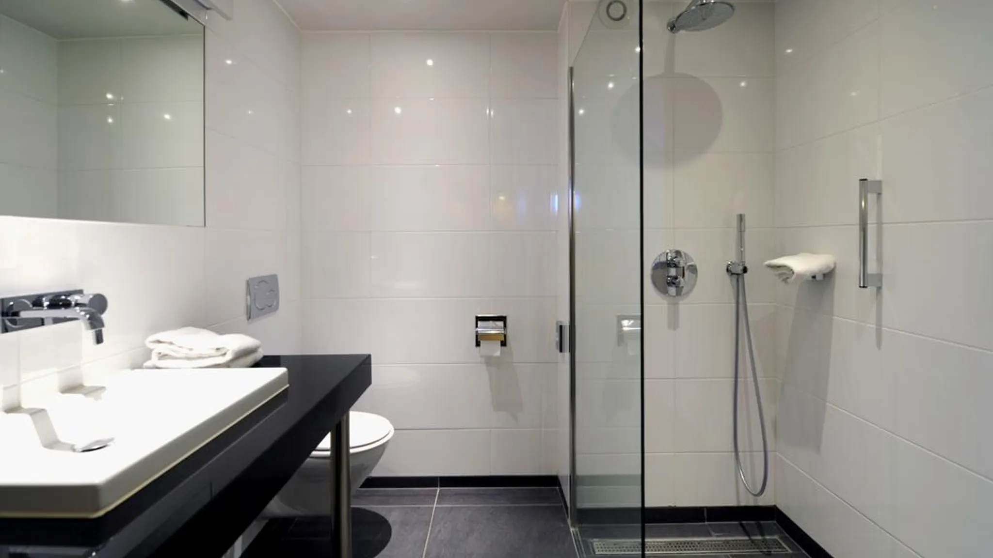 Superior kamer hotel van der valk stein urmond vakantie badkamer