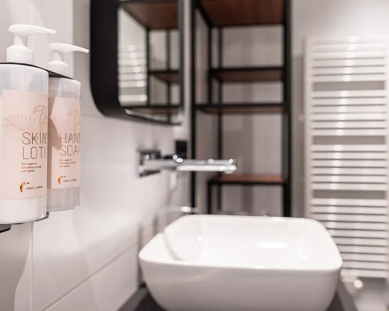 bathroom family room