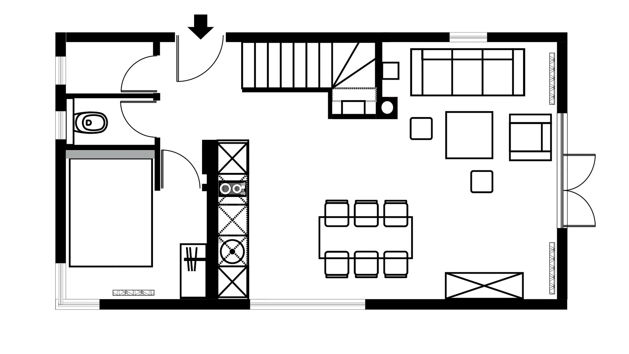Plattegrond beneden