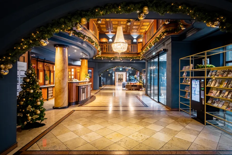 Unsere Hotellobby strahlt in Weihnachtlichem glanz.