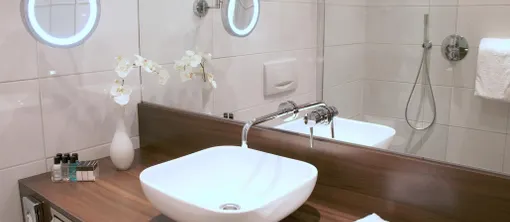 Deluxe - Twin bed bathroom