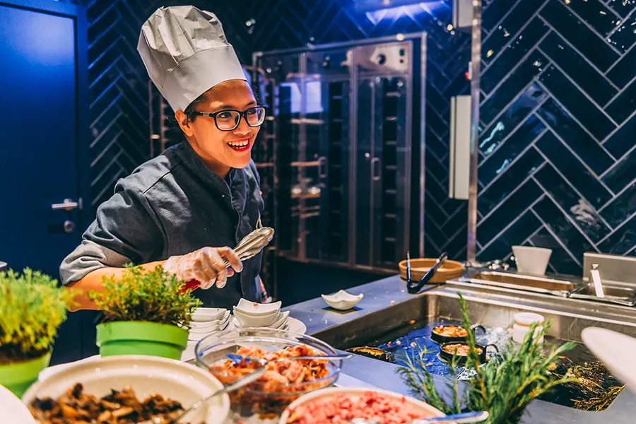 live cooking