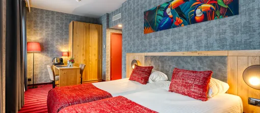 Chambre Standard Twin avec coin bureau à Verviers