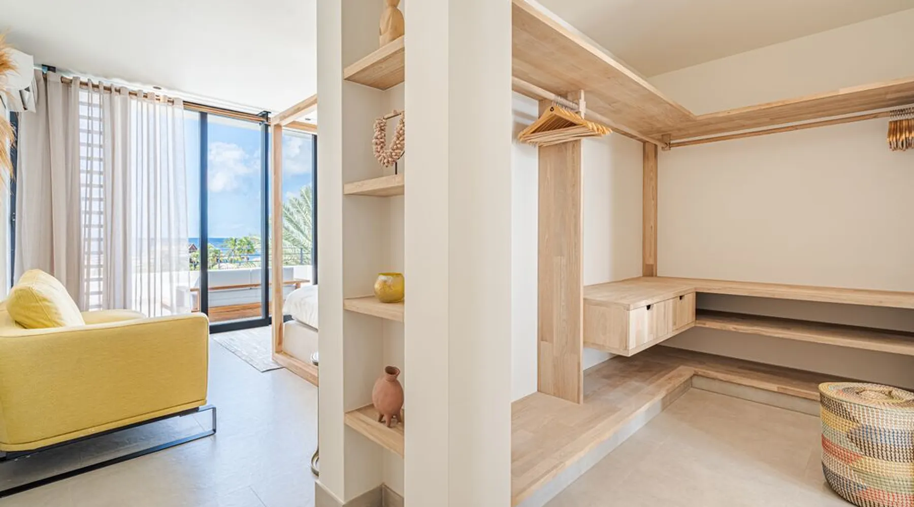 walk-in closet penthouse laguna view