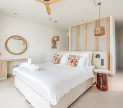 Master bedroom penthouse laguna view